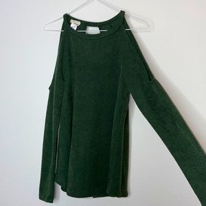Wet Seal Open Shoulder & Back Knit Sweater